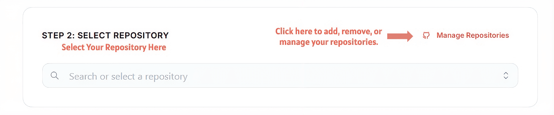 2. Connect Repository